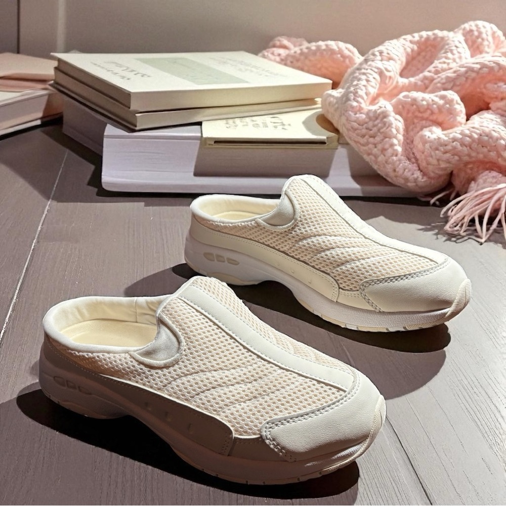 Dream Pairs Khaki Slip on Mules - Size 6